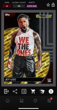 DIGITAL TOPPS WWE SLAM Jey Uso BLACK GOLD 25 SUPER RARE BLACK Read