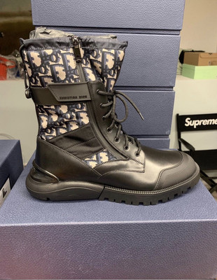 Dior X Kim Jones Oblique Boots Men s