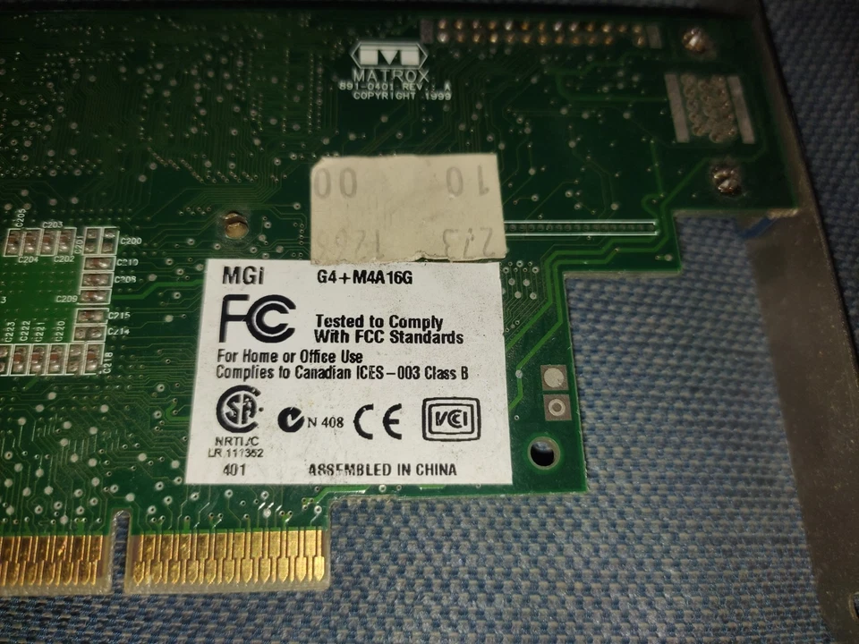 Matrox Millennium G400 16MB AGP VGA Video Graphics Card Retro Win98 - Immagine 4 di 4