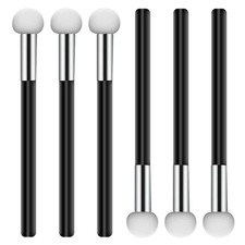 6 Pcs Foundation Sponge Powder Brush Makeup Puff 1 Count Pack of 6 , black