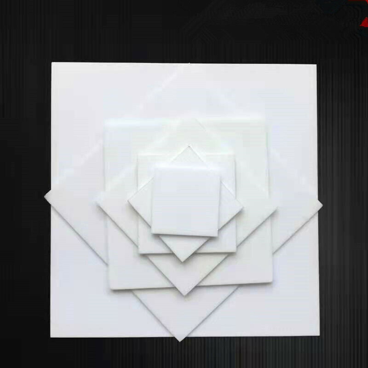1x Alumina Aluminum Oxide Ceramic Square Plate Sheet High Temperature Resistance