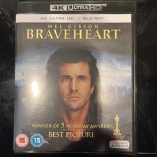 Braveheart 4K UHD Blu-ray 1995 Mel Gibson Watched Once Like New