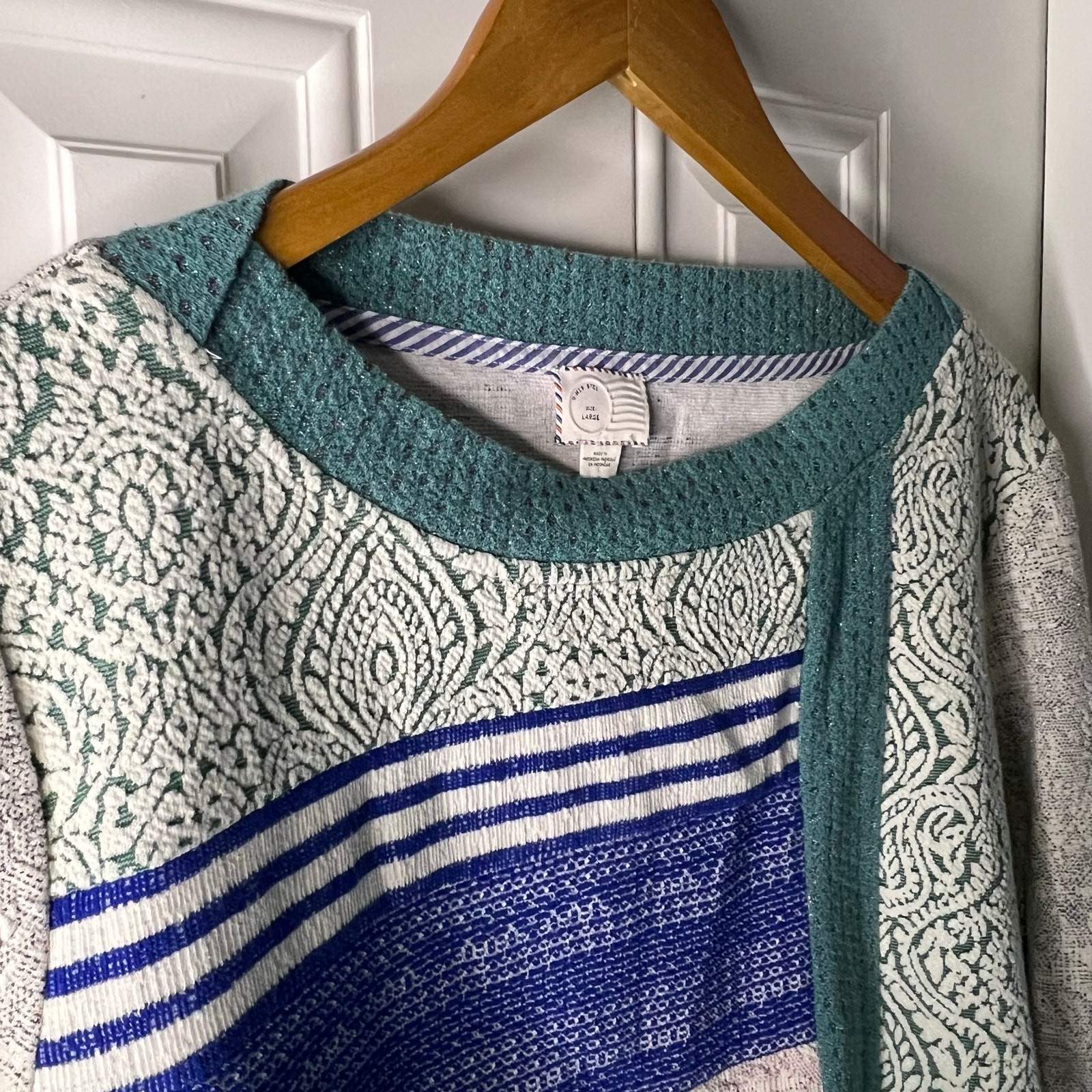 Postmark x Anthro, Latitudes Patchwork Textured S… - image 4