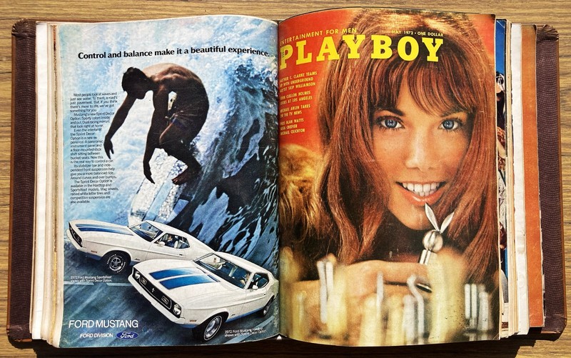 PLAYBOY Lot of 6 1972 Issues COSELL KAHANE EASTWOOD CRICHTON GRATEFUL DEAD VF+