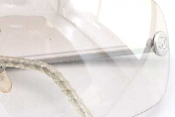 CHANEL 4035 Light Grey Clear Gradient Rimless Sun… - image 8