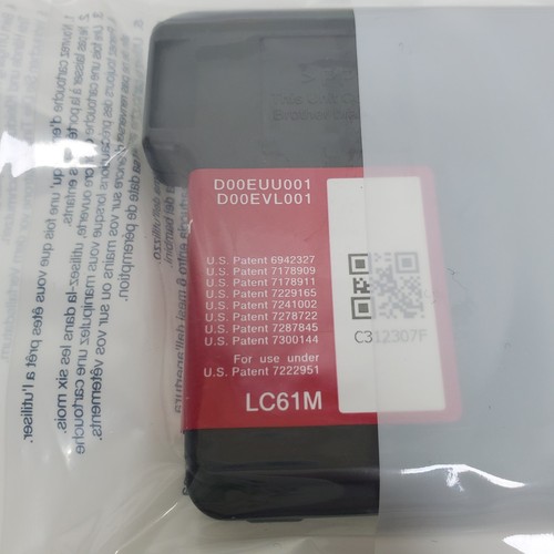 Brother LC61M Ink Cartridge Black & Magenta Single Printer Authentic NEW SEALED - Picture 3 of 7