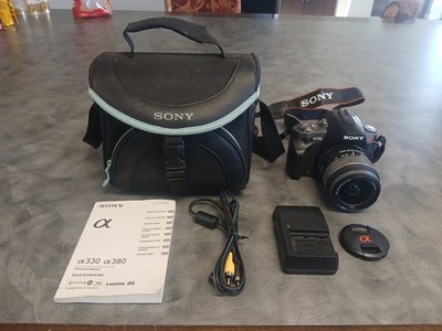 Sony Alpha a330 10.2 MP DSLR Camera with 18-55mm 55-200mm and with carrying bag