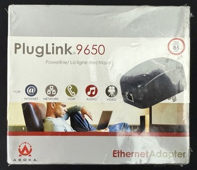 Pluglink 9650 Ethernet Adapter Ethernet New Sealed In BOX PL9650-ETH