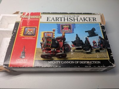 Warhammer Chaos Dwarfs Earthshaker Cannon 1993 OVP Original Citadel complete RAR