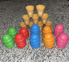JOYCAT Pretend Play Ice Cream Set Color Sorting Stacking Toys Cones Scoops