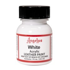 Angelus Acrylic Leather Paint, 1 Fl Oz, White - 1 Oz Pack of 1 ,