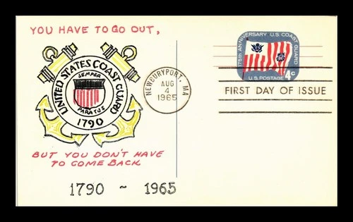 US FIRST DAY CARD COAST GUARD 175TH ANNIVERSARY