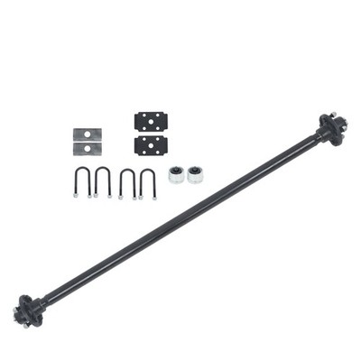 For trailers 2000lb 2Klb 4lug-4' 52' Hub Face 42' SC Trailer Axle W/U-Bolt Kit