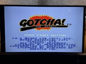 Vintage 1987 Gotcha! The Sport! NES Cartridge Manual & Sleeve TESTED Nintendo