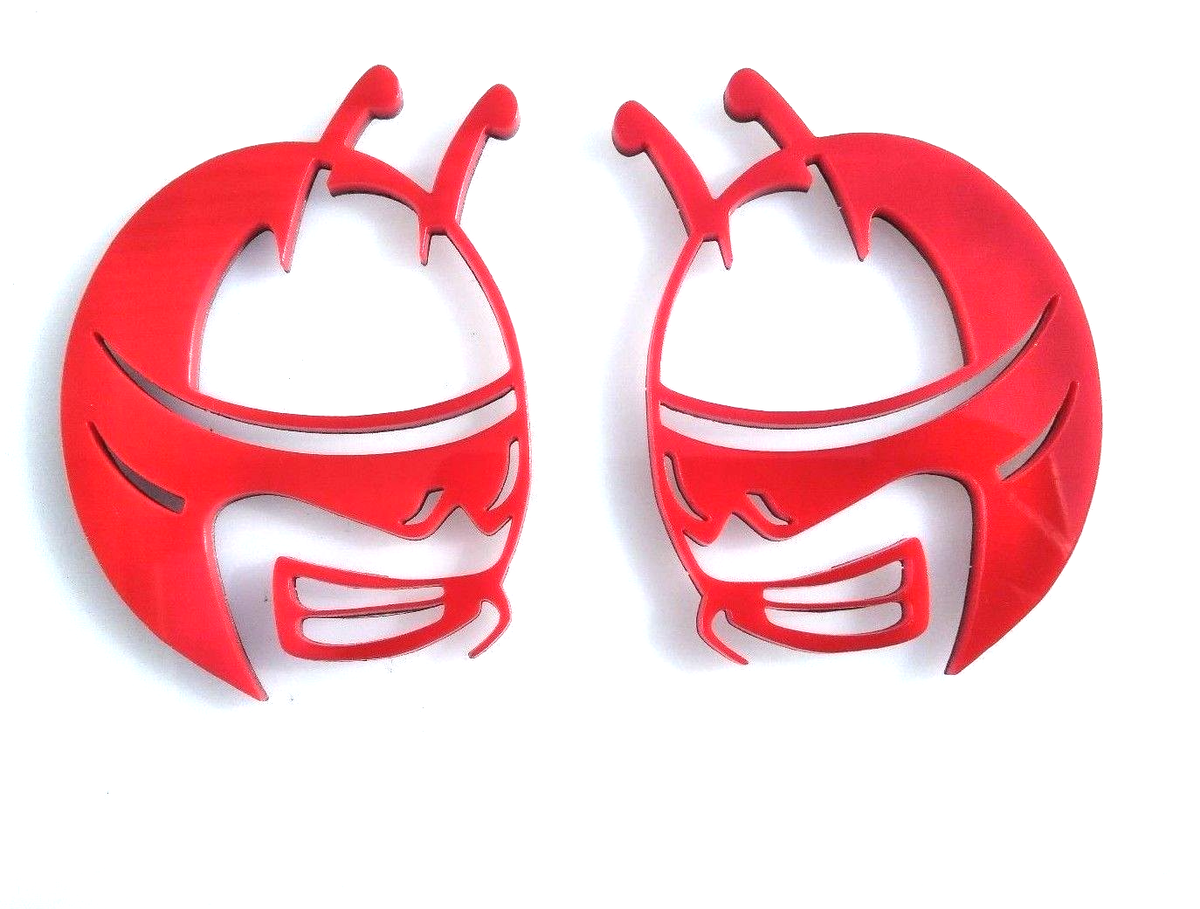 RED BEE HEAD Emblems fits Dodge Challenger Charger ScatPack fender
