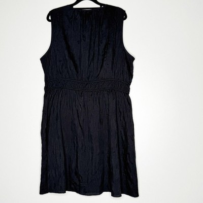 NEW Gap Textured Crinkle Empire Waist V-Neck Mini Dress Women's Size XL |  eBay