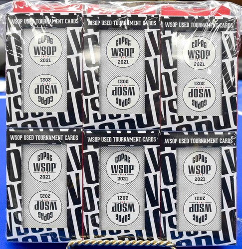2021 Set of 30 Black USED Decks WSOP Used Copag Plastic Playing Cards