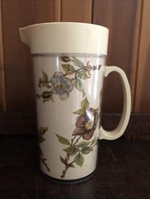 Vtg WestBend ThermoServ Pitcher 1970s Flowers Made in USA