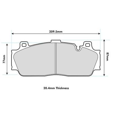 Ferodo DS1.11 Competition Front Brake Pad Set Fits BMW M Models - FCP4712W