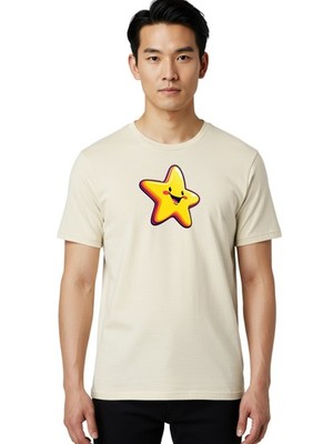 Star-1 Mens Graphic Tee,100% Cotton,Casual Summer Wear