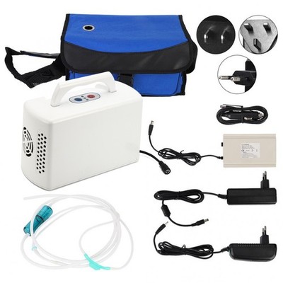 35W tragbare 3L/min Sauerstoffmaschine mit Batterie und diagonaler Umhängetasche