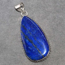 Lapis Lazuli 925 Silver Plated Pendant 2