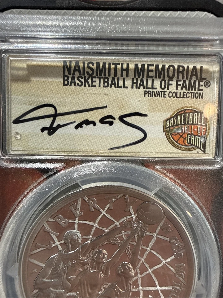 2020-P $1 PCGS PR70DCAM Basketball Hall Of Fame First Day of Issue Tracy McGrady - Image 4 of 4