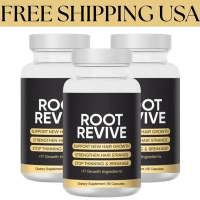 (3 Pack) Root Revive Hair Growth Formula - 180 Capsules USA