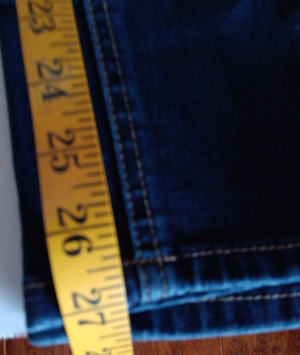 Jeans Time and Tru skinny alla caviglia tasche invecchiate denim elasticizzato blu donna 6R - Foto 8 di 11