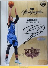 2017-18 Upper Deck Supreme Hardcourt NBA Auto Zach LaVine #A-ZL Auto 6fs