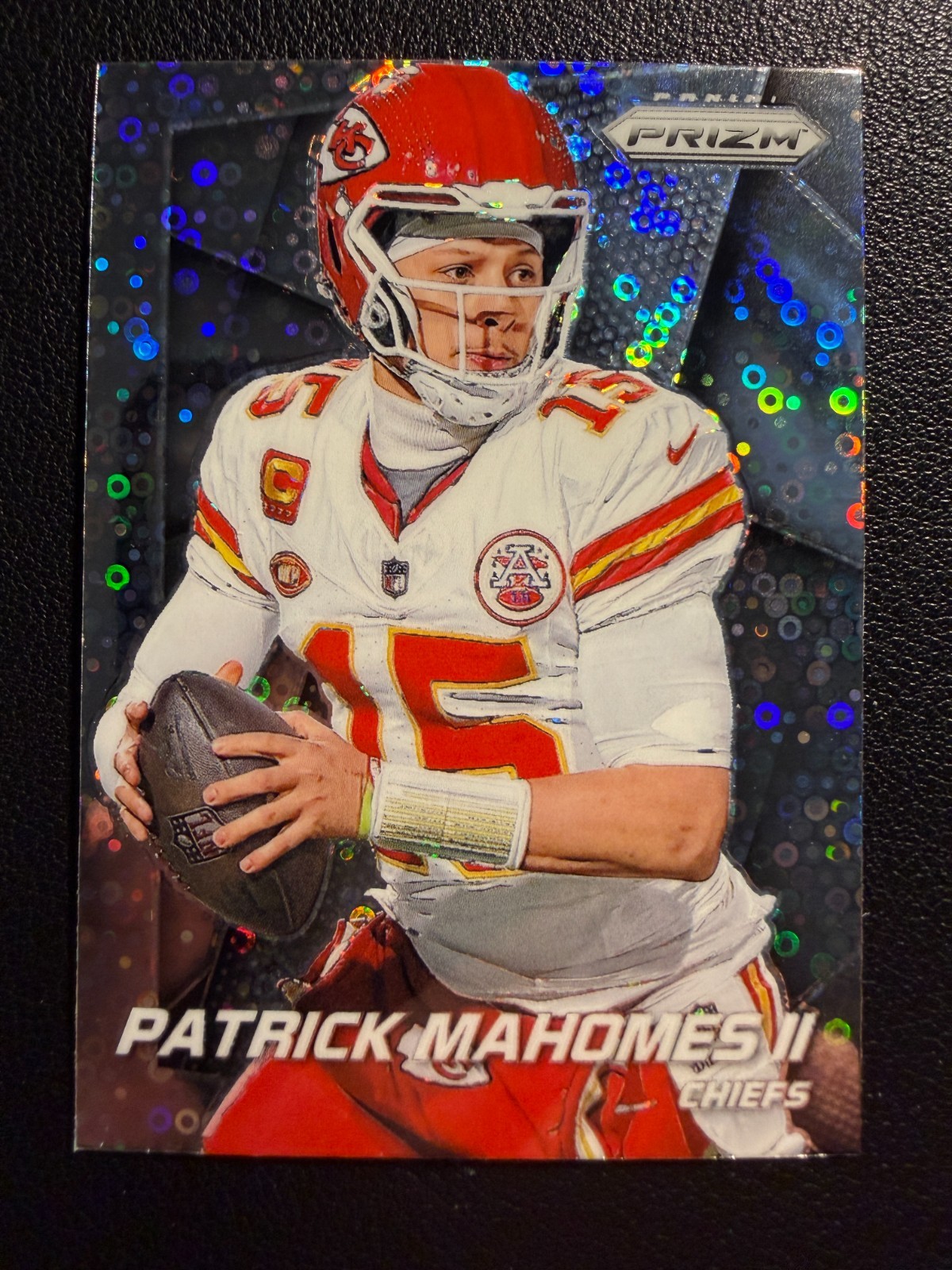 2024 Panini Prizm Patrick Mahomes II Flashback No Huddle Prizm #3 - Chiefs