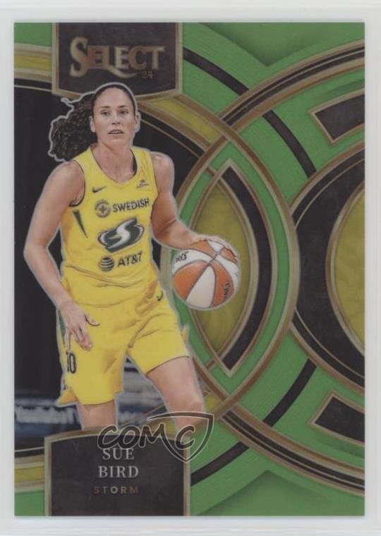2024 Panini Select WNBA Premier Level Neon Green Prizm 9/75 Sue Bird #150 1c35