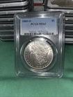 1885-O $1 Morgan Silver Dollar PCGS MS63 Blue Label