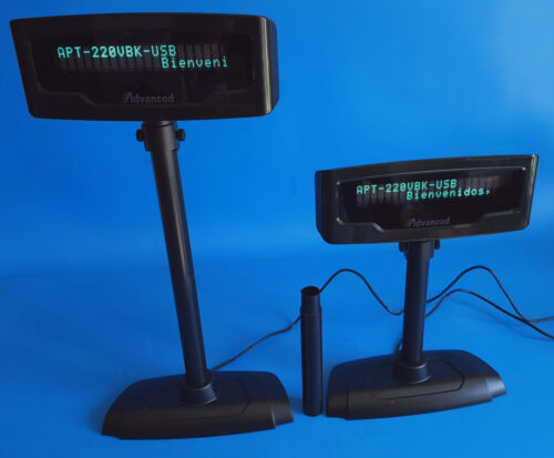 Advanced POS Technology APT-220VBK-USB - POS Adjustable Pole Kit LCD Display - Picture 1 of 24