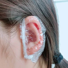 100 pcs Disposable Ear Covers For Shower Waterproof Ear Caps For Men And Women