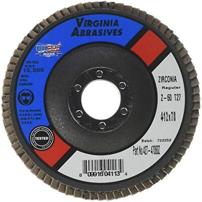 60枚 ⑧ VIRGINIA ABRASIVES 427-47060Z 4-1/2