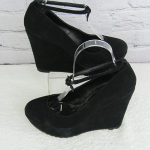 aldo black wedges
