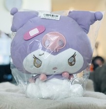 Sanrio My Melody Kuromi Crying Wronged Pastel Sad Bandaid Plush Japan Purple Toy