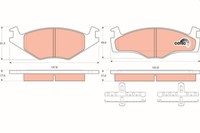 TRW GDB1219 Bremsbelagsatz, Scheibenbremse FüR Seat, VW