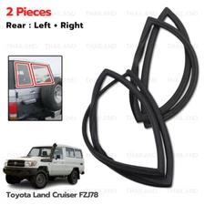 Fits Toyota Land Cruiser FZJ78 2007 - '17 Weatherstrip L+R Rear Door Glass