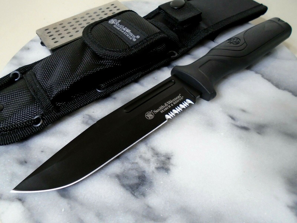 Smith & Wesson Search & Rescue Fixed Blade Bowie Knife Smith & Wesson Search & Rescue Fixed Blade Bowie Knife