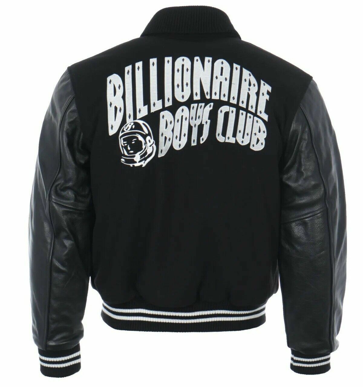 Billionaire Boys Club Varsity Jacket Pure Leather Sleeves & Wool Body  Letterman