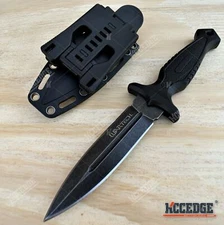 9" Tactical Knife Fixed Blade Knife Molle Compatible Kydex Sheath Hunting Knife