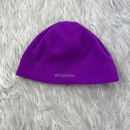 M Purple Pink Fleece Skull Cap Hat 