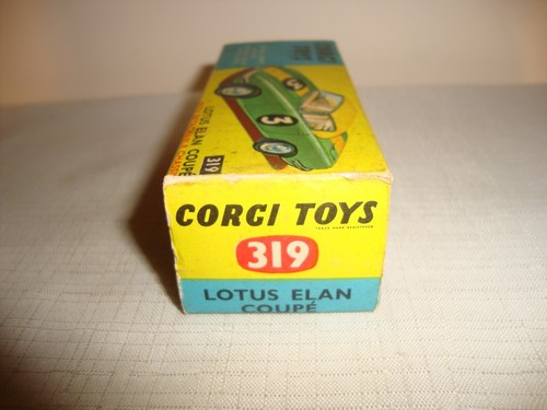 CORGI TOYS 319 LOTUS ELAN COUPE + DETACHABLE CHASSIS - NR MINT in original BOX - Picture 11 of 12