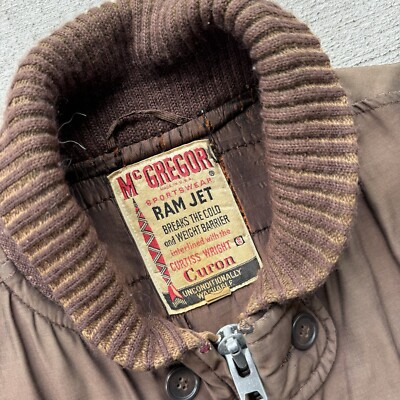 60s McGREGOR RAM JETファラオジャケット USA製　ブラウン 60'S McGREGOR RAM JET Pharaoh Jacket Made in USA 40/BROWN 60