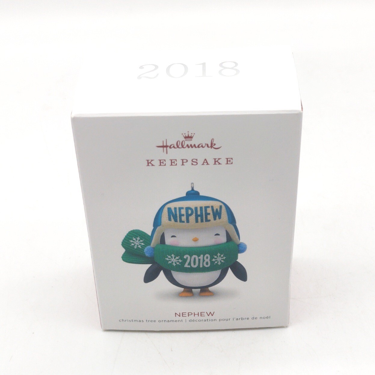 2018 Hallmark Nephew Penguin Family Scarf Keepsake Ornament New With Pics