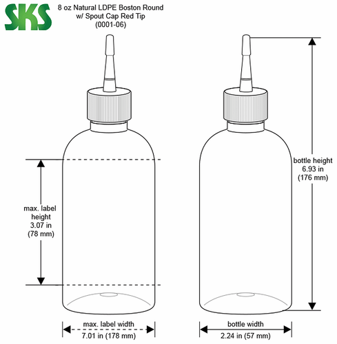 Soft Plastic SquEEze Bottle Nozzle Dispenser 8oz Squirt Flow Lab Applicator Glue - Picture 4 of 5