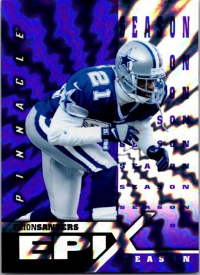 1997 PINNACLE EPIX SEASON PURPLE #E15 DEION SANDERS