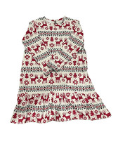 Hanna Andersson Christmas Dress - Reindeer Print - Size 150 US 12 girls
